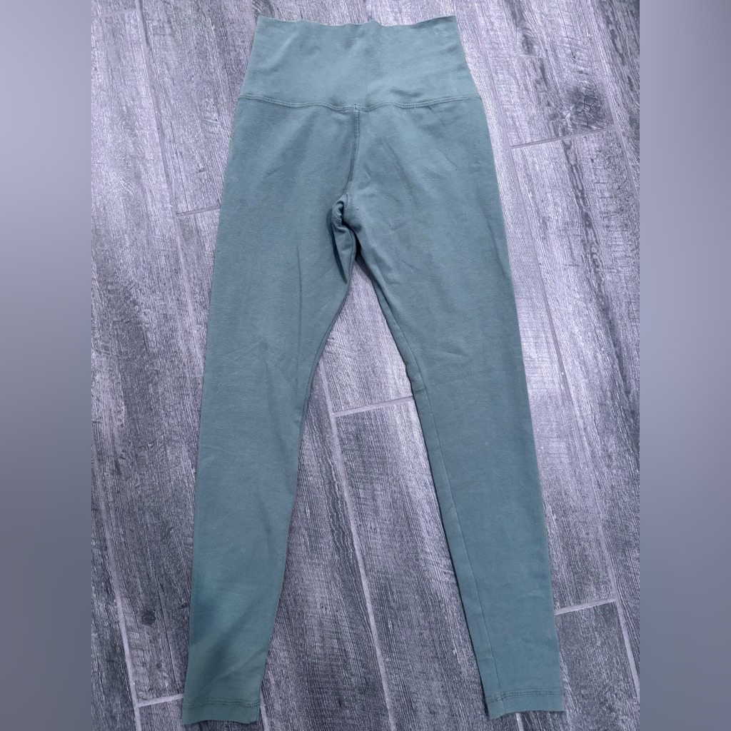 American Giant Womens 4 Green Leggings Pull On